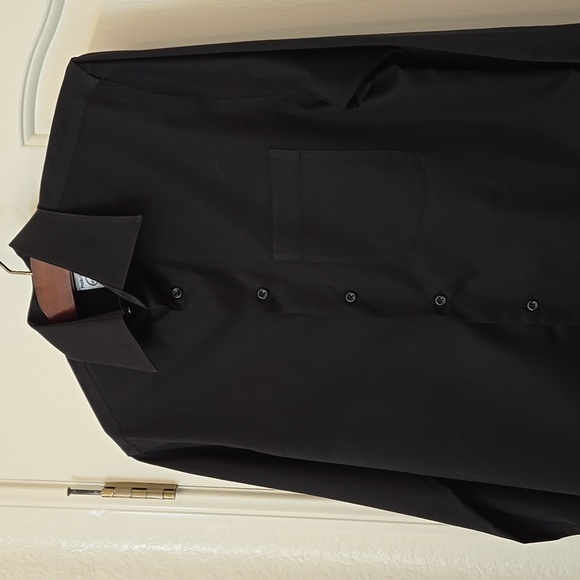 MEN'S PRONTO UOMO BLACK DRESS SHIRT SIZE 14 1/2 32/33 - Picture 3 of 10